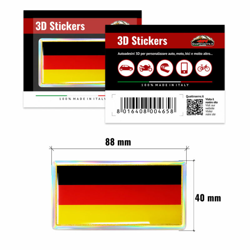 ADESIVI Filippine-Germania Bandiera Bandiera 12 x 8 cm Auto Adesivo Sticker 