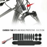 Kit Adesivo Protezione Telaio Bici Carbon, 9 x 23 cm