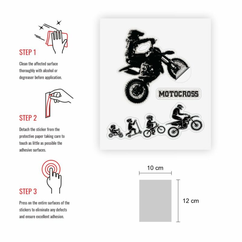Adesivi Stickers Moto Adventure 10 x 12 cm – Motorstile