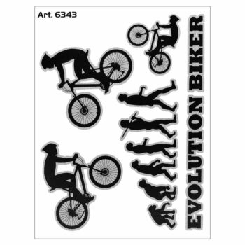 Adesivo supersagomato Evolution Biker