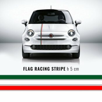 Strisce adesive per auto tricolore Italia 50 mm