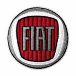Toppa patch logo Fiat 60 mm