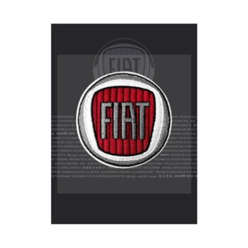 Confezione toppa patch logo Fiat 60 mm