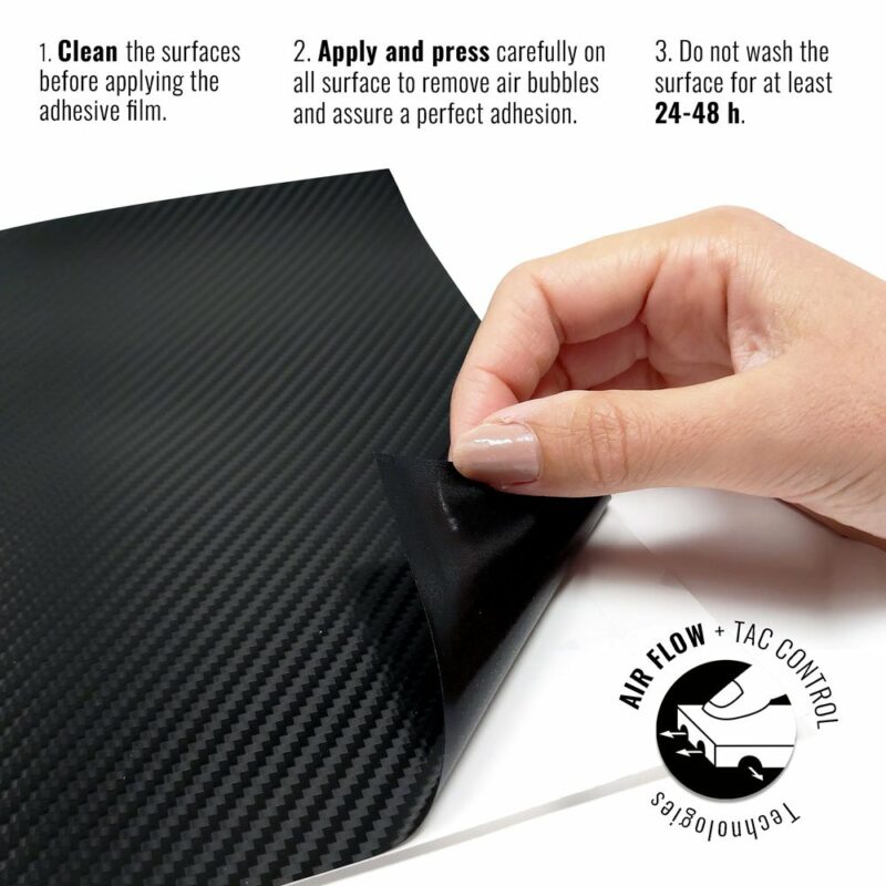 Pellicola adesiva per wraping carbonio 3M istruzioni