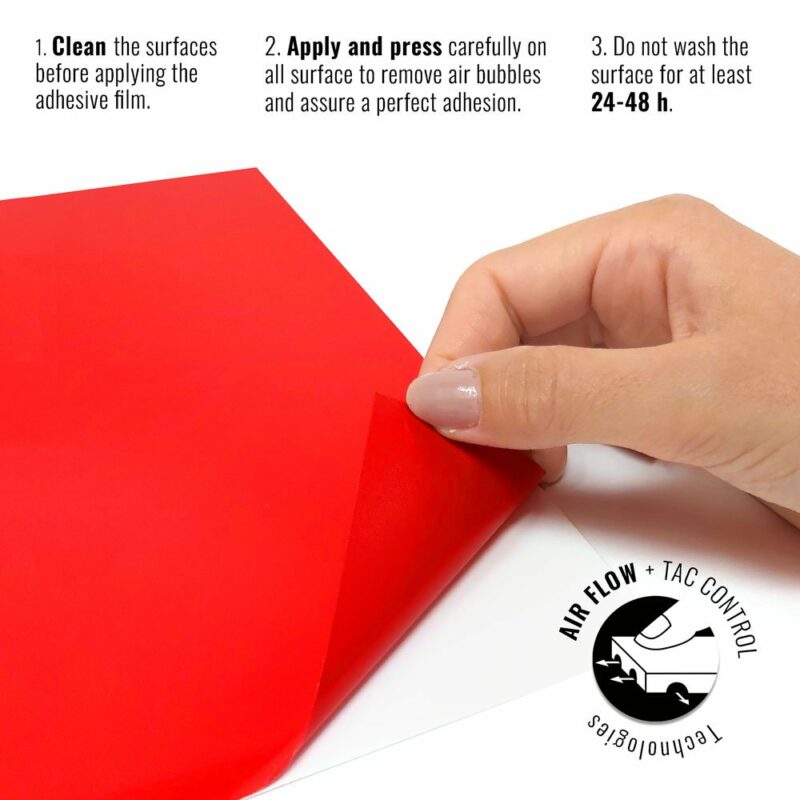 Pellicola adesiva per wrapping rosso corse istruzioni