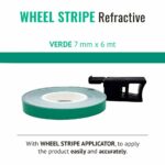 Wheel Stripe Rifrangente 7 mm con Applicatore Verde