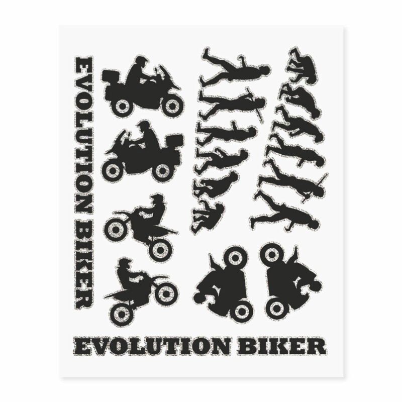 Adesivi Adventure Stickers per Bauletti Moto Evolution Biker