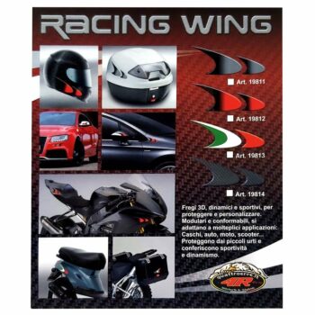 Fregi Adesivi 3D Racing Wing Cartoncino