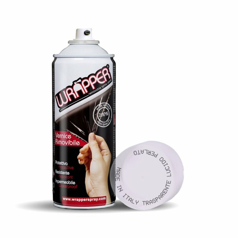Wrapper Spray Vernice Removibile trasparente lucido perlato