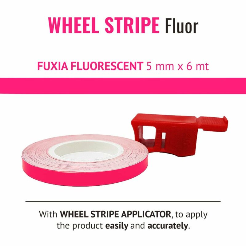 Wheel Stripe Fluo 5 mm con Applicatore FUXIA