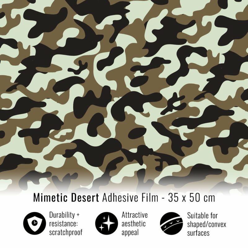 Pellicola adesiva per wrapping mimetic desert 35x50