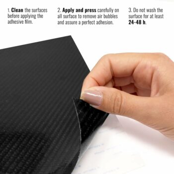 pellicola adesiva per wrapping carbonio vera fibra istruzioni applicazione