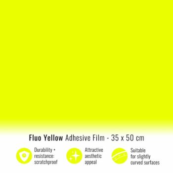Pellicola adesiva giallo fluo