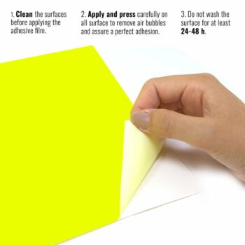 Pellicola adesiva giallo fluo istruzioni