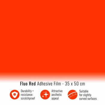 Pellicola adesiva rosso fluo
