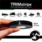Trim Stripe Strisce Adesive per Auto, Nero 10 mm