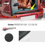 Protezioni per Soglie Baule Auto, Carbon, 120 x 12 cm