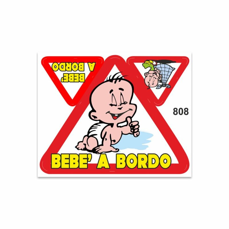 Adesivi Stickers Medi Bebe a Bordo 13,5 x 16 cm