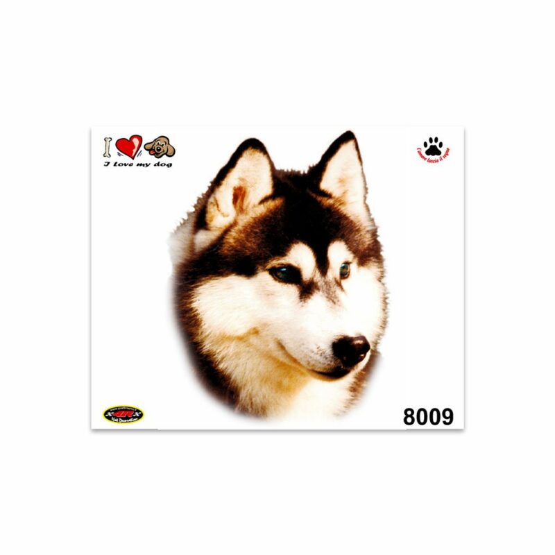 Adesivi Stickers Medi Cane Husky 13,5 x 16 cm