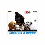 Adesivi Stickers Medi Cuccioli a Bordo 13,5 x 16 cm