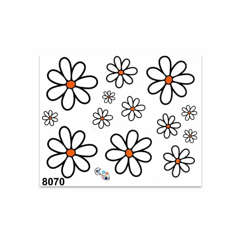 Adesivi Stickers Medi Margherite 13,5 x 16 cm