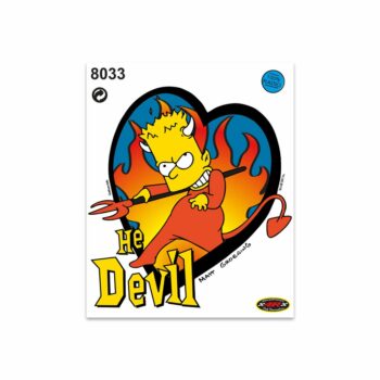 Adesivi Stickers Medi Bart Devil 13,5 x 16 cm
