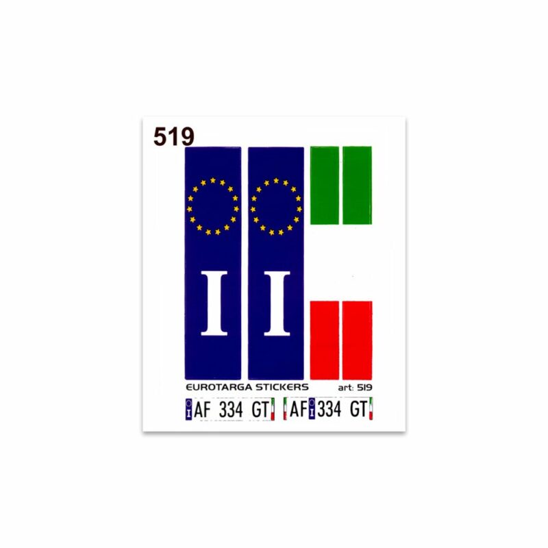 Adesivi Stickers Standard Eurotarga 10 x 12 cm