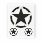 Stickers-Stella-Militare-10x12cm-6326-A