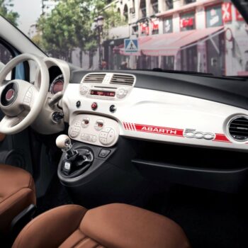 Stripes Strisce Adesive per Cruscotto Fiat 500 Abarth rosso applicazione