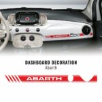 Stripes Strisce Adesive per Cruscotto Fiat 500 Abarth rosso