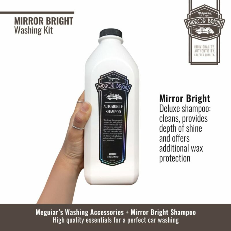 Meguiar's kit lavaggio Mirror Bright, shampoo