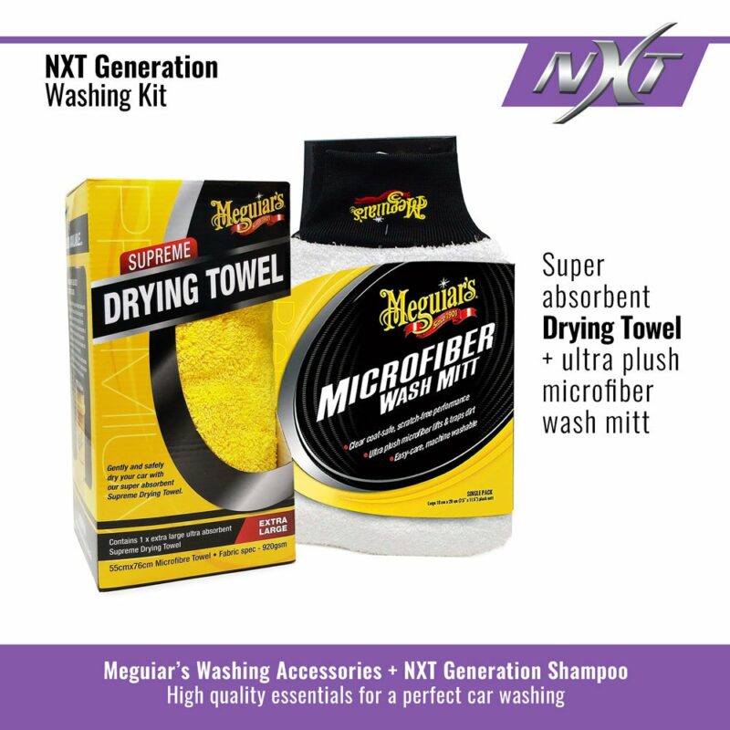 Meguiar's kit lavaggio NXT Generation, guanto e panno