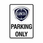 Lancia Cartello Parking Only, 28 x 40 cm
