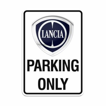 Lancia Cartello Parking Only, 28 x 40 cm