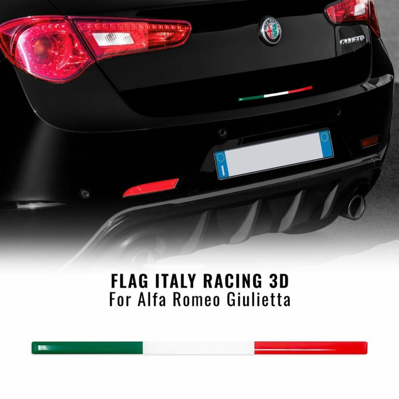 Stripes striscia adesiva tricolore Italia posteriore Alfa Romeo Giulietta
