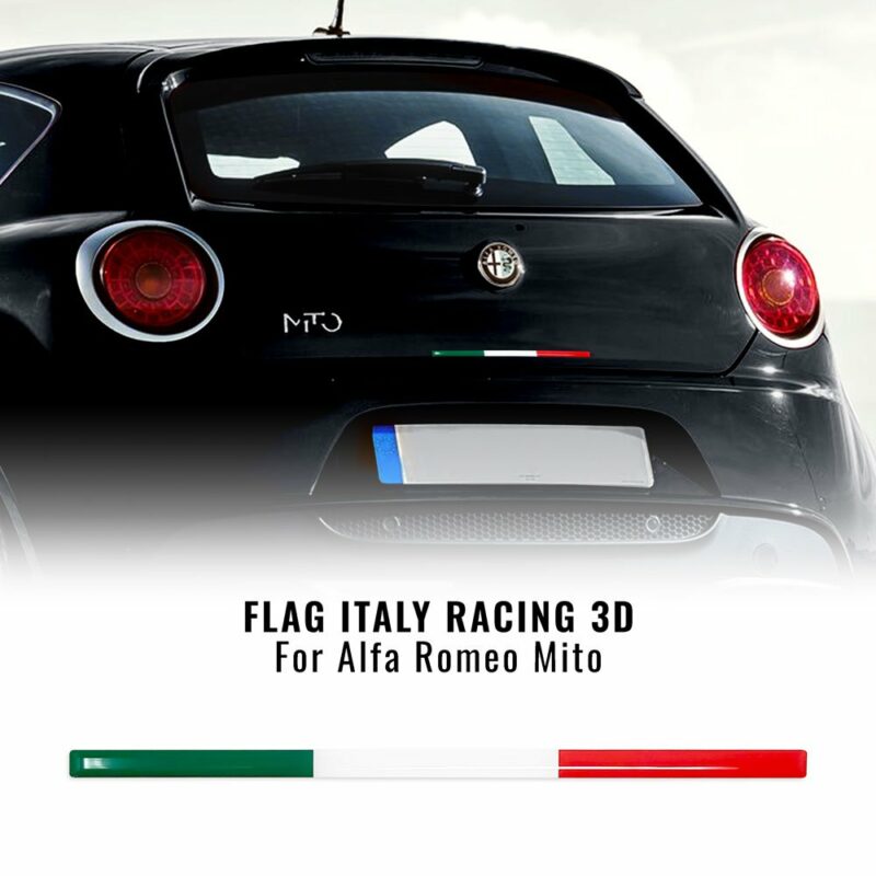 Stripes striscia adesiva tricolore Italia posteriore Alfa Romeo Mito