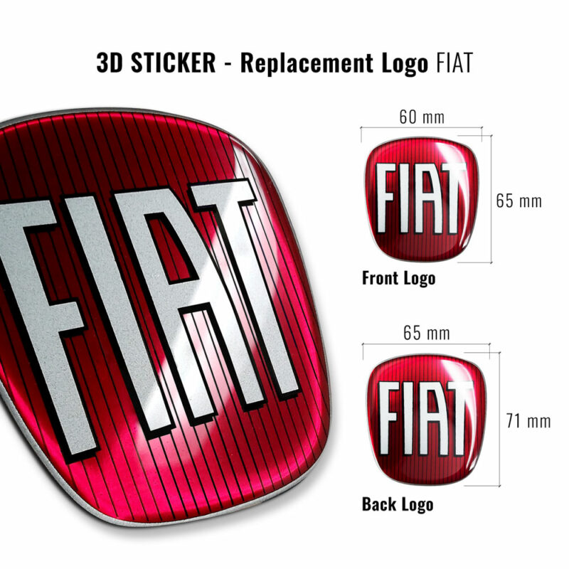 3D sticker ricambio logo Fiat Grande Punto