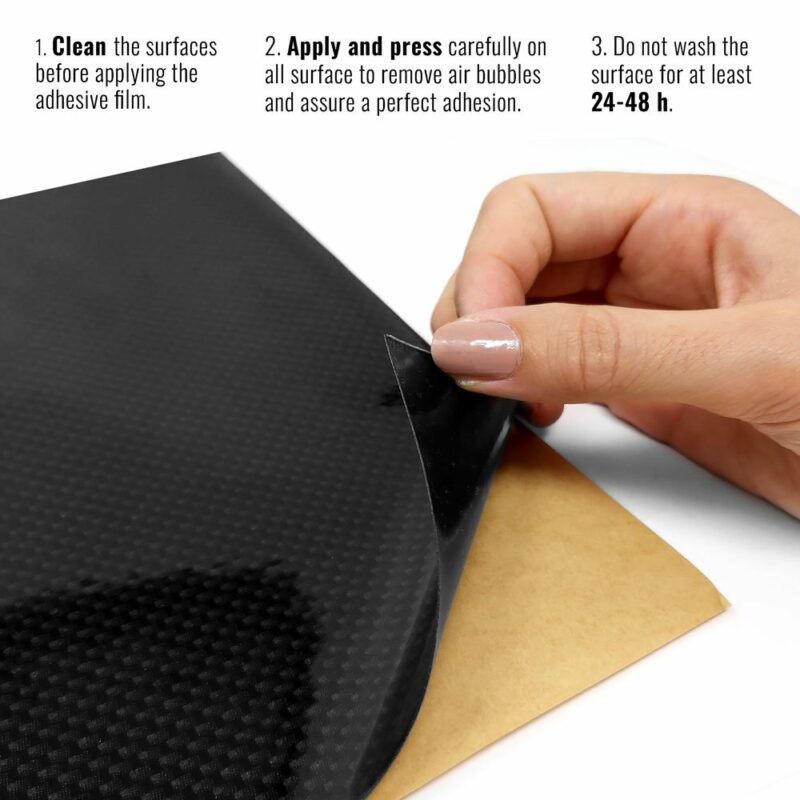 Pellicola adesiva per plastiche carbonio istruzioni di montaggio