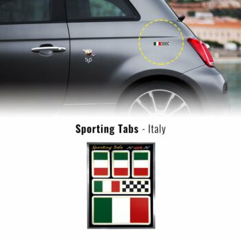 Set di adesivi bandiera Italia racing per auto