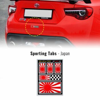 Set di adesivi bandiera Giappone racing per auto
