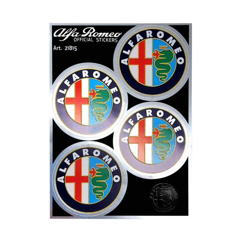 Alfa Romeo Anni 80 Adesivi Chrome Tabs – Motorstile