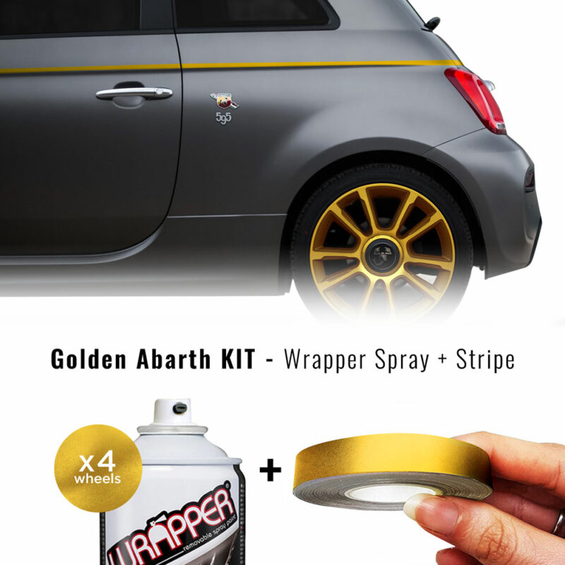 Decor Kit Adesivo per 500 Abarth, Oro – Motorstile