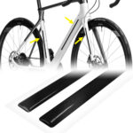 strisce adesive 3d rifrangenti per bicicletta, nere