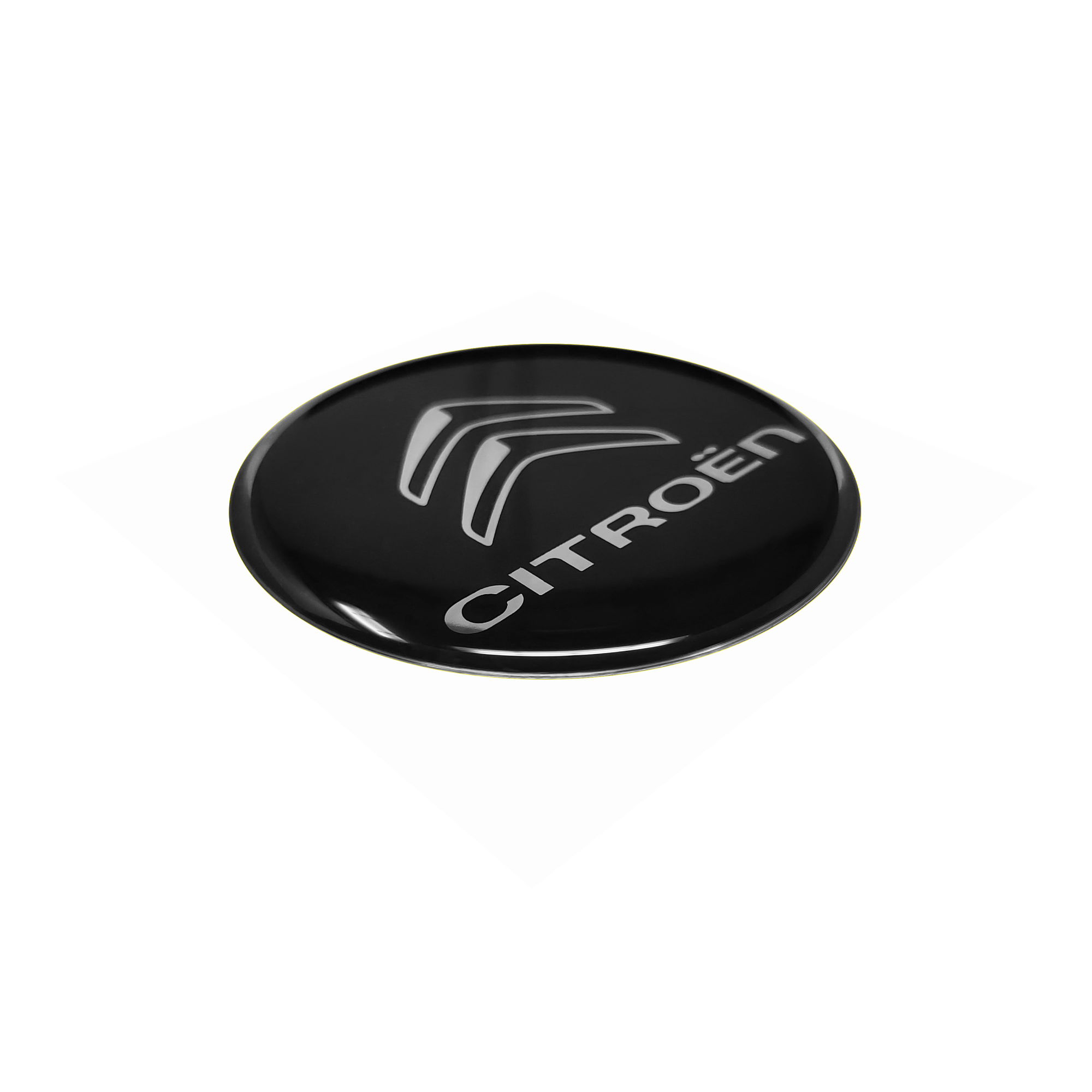 Adesivo-3D-Citroen-Logo-Round-Black-21011-B