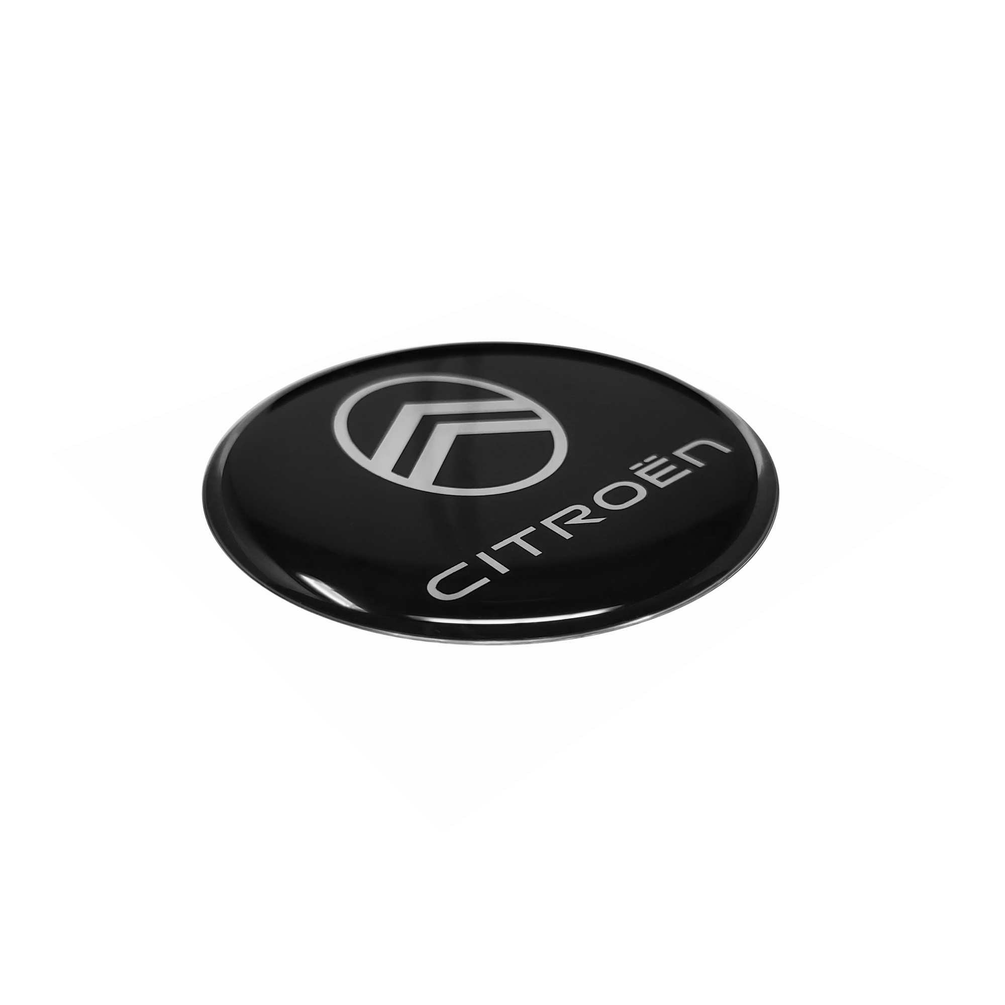 Adesivo-3D-Citroen-New-Logo-Round-Black-Scritta-21017-B