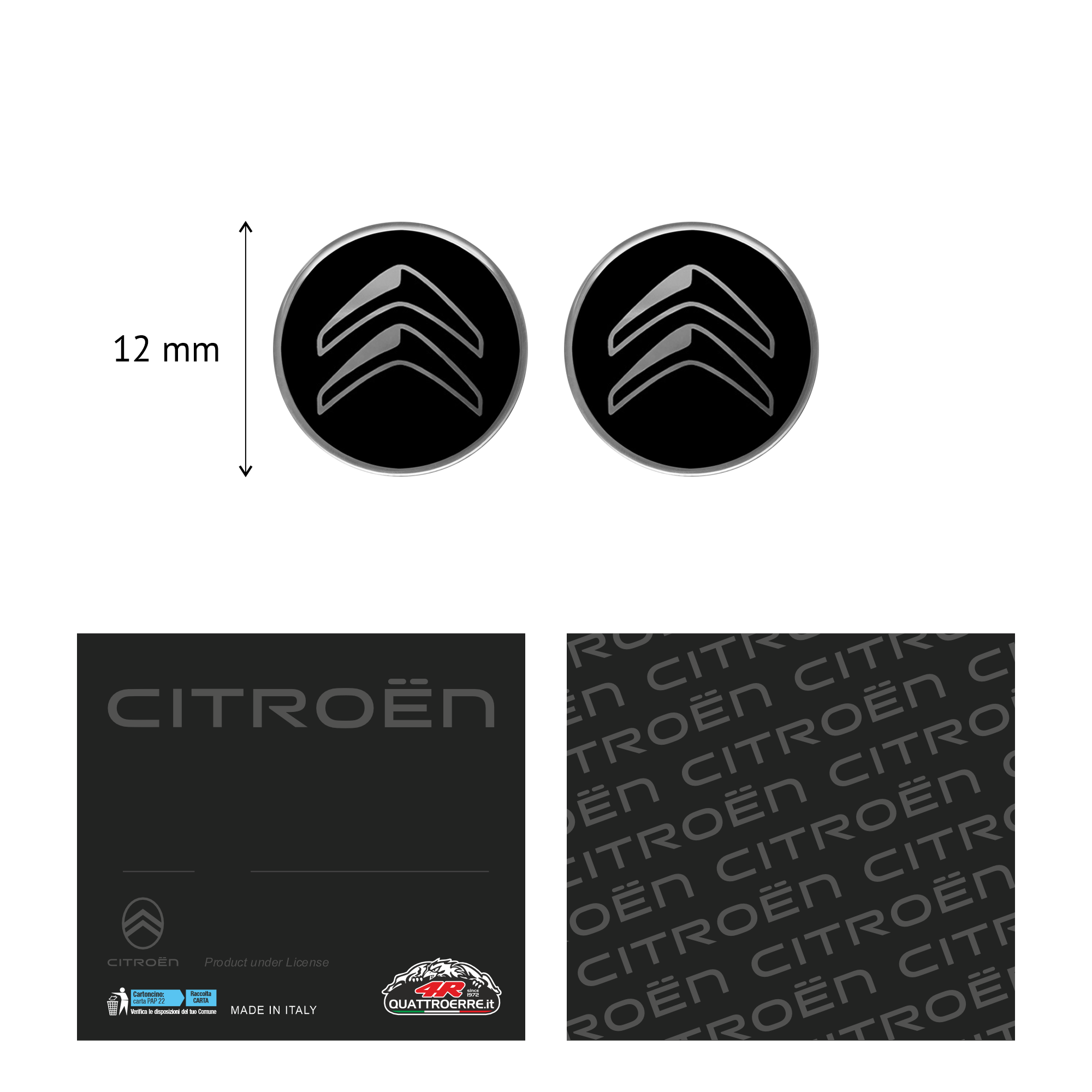 Adesivo-3D-Citroen-Logo-Round-Black-Small-21010-C